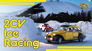 Ice Racing 2CVs in a Ski Resort  The Funniest Motorsport [upl. by Ydor]