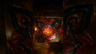 DIY Diwali Glass Tealight Candle holder [upl. by Eveleen297]