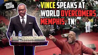 Vince Everett Ellison Speaks WorldOvercomersMem Church [upl. by Eli]