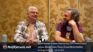 Scott Kreamer amp Aaron Hammersley Discuss Season 2 of JURASSIC WORLD CHAOS THOERY SDCC 2024 [upl. by Wilkinson]