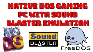 DOS Gaming with Sound  FreeDOS  SBEMU on a portable USB drive [upl. by Gothart53]