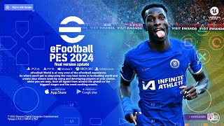 eFootball Pes 2024 ppsspp 600MB update transfers new kits leaked 202324 best graphics HD [upl. by Anilet]