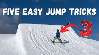 FIRST 5 JUMP TRICKS YOU SHOULD LEARN ON SKIS 😄 [upl. by Rochella641]