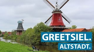 Greetsiel Historischer Ortskern Hafen und Zwillingsmühlen  Ferienratgeber Nordsee Clip [upl. by Ahsieki631]