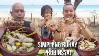 Simpleng Tinolang Native na Manok sa Palayok ang Aming Pinagsaluhan sa Tabi ng Dagat [upl. by Shannah644]