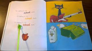 Kindergarten Read aloud of Pete the Cat Rocking in My School Shoes [upl. by Qidas885]