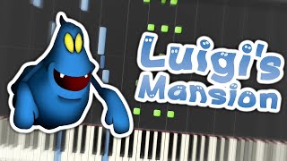 Luigis Mansion Ghost Theme Piano Tutorial Synthesia [upl. by Eerehs689]