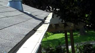 Poor Gutter Clean Leaf Guard Installation [upl. by Neb]