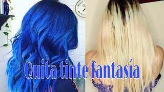 QUITA TU COLOR FANTASIA SIN DECOLORAR  Barrido de color 💎 lavado de color [upl. by Jerrine]