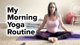 My Morning Yoga Routine 🧘 BeginnerIntermediate Poses [upl. by Morgenthaler]