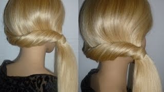 SCHNELLEINFACHSchöne Frisur zum selber machen Mittellanges Haar Easy HairstylePeinados faciles [upl. by Brittani]