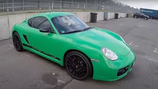 Porsche 987 Cayman S Coupe sport car green special limited edition 1 of 700 walkaround K0154 [upl. by Nahc]