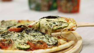 Receta de pizza de vegetales grillados  Alicante Sabores Naturales [upl. by Suilmann883]