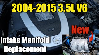 Mercedes Intake Manifold Replacement Fast Method C350E35 35L M272 V6 Engine W203 [upl. by Esemaj]