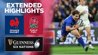 France v England  Extended Highlights  2022 Guinness Six Nations [upl. by Shandy]