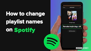 How to change playlist names on Spotify [upl. by Elehcim771]