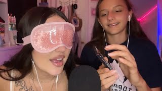 My Sister Tries ASMR  SUPER Tingly  Guess The Trigger [upl. by Irahcaz910]