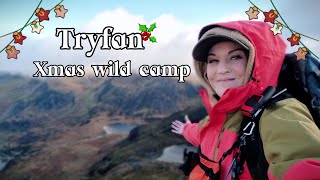 Tryfan Xmas wildcampNorth Wales tryfan wildcamping wales backpacking cancer [upl. by Asilram768]