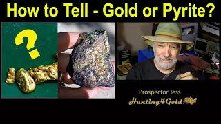 How to tell if its gold or pyrite fools gold test [upl. by Homerus]