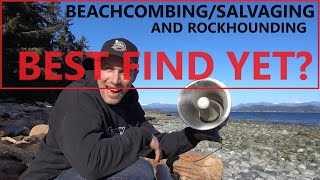 beachcombing salvaging And rockhounding  BEST FIND YET [upl. by Itsyrk]