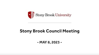 Stony Brook Council Meeting  May 2023 [upl. by Lorien]