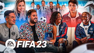 ⚽ ON JOUE À FIFA 23 AVEC LE PSG FÉMININE AU PARC DES PRINCES [upl. by Afihtan]