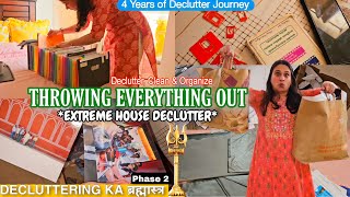 WHOLE HOUSE EXTREME DECLUTTER  THROWING EVERYTHING I OWN OUT Decluttering Organizing amp Cleaning [upl. by Fredric]