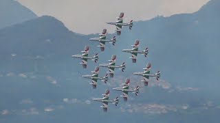 FRECCE TRICOLORI  CENTRO LAGO DI COMO AIR SHOW VARENNA 2019 [upl. by Aicele651]