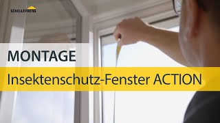 Montage InsektenschutzFenster ACTION von Schellenberg [upl. by Airdnua345]