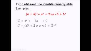 Niveau 3ème  Factoriser avec les identités remarquables [upl. by Phebe]