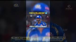 Starc vs Pollard fight in ipl  MI VS RCB cricket kieronpollard VIRAL shorts short ind ipl [upl. by Isabella]