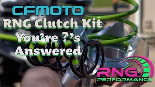 NEW RNG Performance CFMOTO Clutch Kits ALL QUESTIONS ANSWERED [upl. by Eikcid]