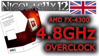 AMD FX4300 48GHz Overclock Review [upl. by Ynaffi]