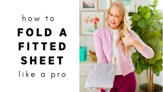 How To Fold A Fitted Sheet Like A Pro [upl. by Ailadi]