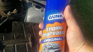 How to Degrease and Detail Engine Bay  Gunk Engine Degreaser Original  so good Best Degreaser [upl. by Rosinski]