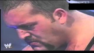 The Big Show throws Brock Lesnar off the stage  2002 [upl. by Cerellia]