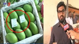 Ripening Mangoes In A Healthy Process At Gaddiannaram Fruit Market  Hyderabad  TV5 News [upl. by Annabela]