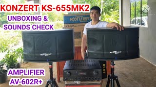 KONZERT KS655MK2 SPEAKER UNBOXING amp SOUNDS CHECK [upl. by Tobit254]