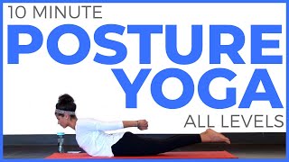 10 minute Yoga for Posture All Levels  Sarah Beth Yoga [upl. by Liddie826]