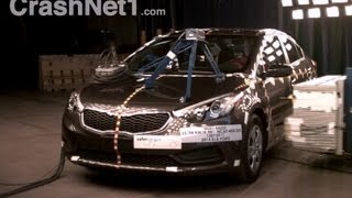 2014 Kia Forte K3  Side Crash Test by NHTSA  CrashNet1 [upl. by Adnorrehs]