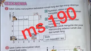 Tahun 6  ms 190  Soalan 123  Jarak mengufuk dan mencancang  Buku teks baru  Bimbingan [upl. by Erwin]