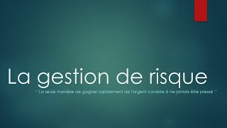 La gestion de risque [upl. by Nevak]