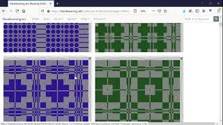 Handweavingnet Profile and Block Drafting [upl. by Ydnor]