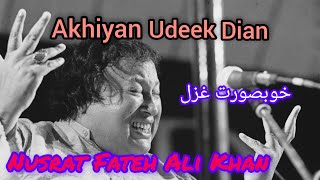 akhiyan udeek Dian  Nusrat Fateh Ali Khan  full video HD [upl. by Schach]