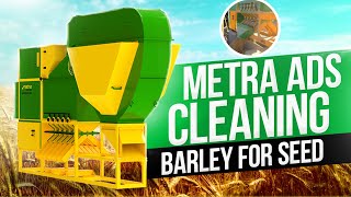 Metra ADS1200CDC cleaning barley for seed [upl. by Vitek]