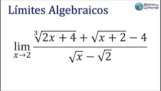 Límite con raíces cúbica y cuadradas  Cambio de variable  Ruffini  GEOGEBRA  MAPLE [upl. by Esinehs]