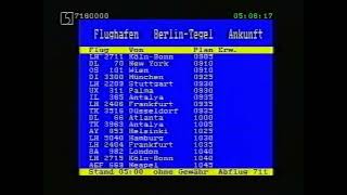 B1  SFB  Teletext Fluginformationen  vom 08041995 [upl. by Ireg]