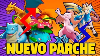 BUFFADOS CHARIZARD BLASTOISE y VENUSAUR NERFEADOS ZACIAN y MEWTWO X NUEVO PARCHE DE POKÉMON UNITE [upl. by Ornas]