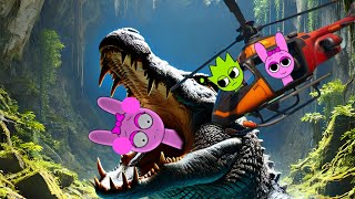 Operation to get rid of the crocodile  Incredibox Sprunki 🐊🥺😳😱❤️ [upl. by Flin803]