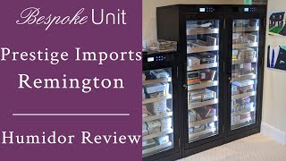 Prestige Imports Remington Cigar Cabinet Humidor Review [upl. by Kentigera607]